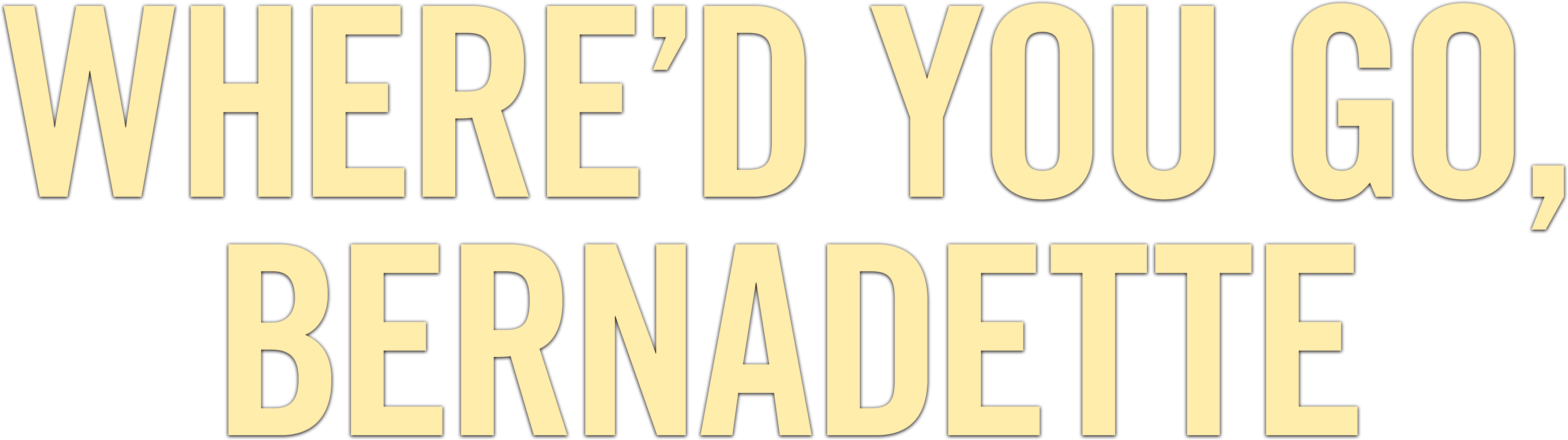 Where'd You Go, Bernadette logo