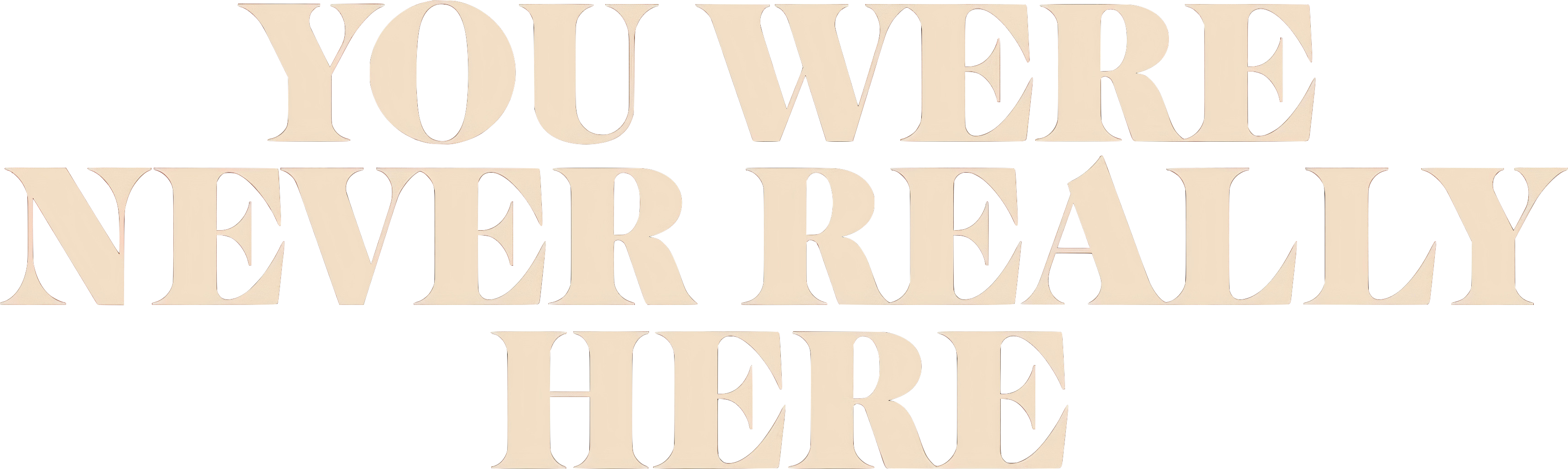 You Were Never Really Here logo